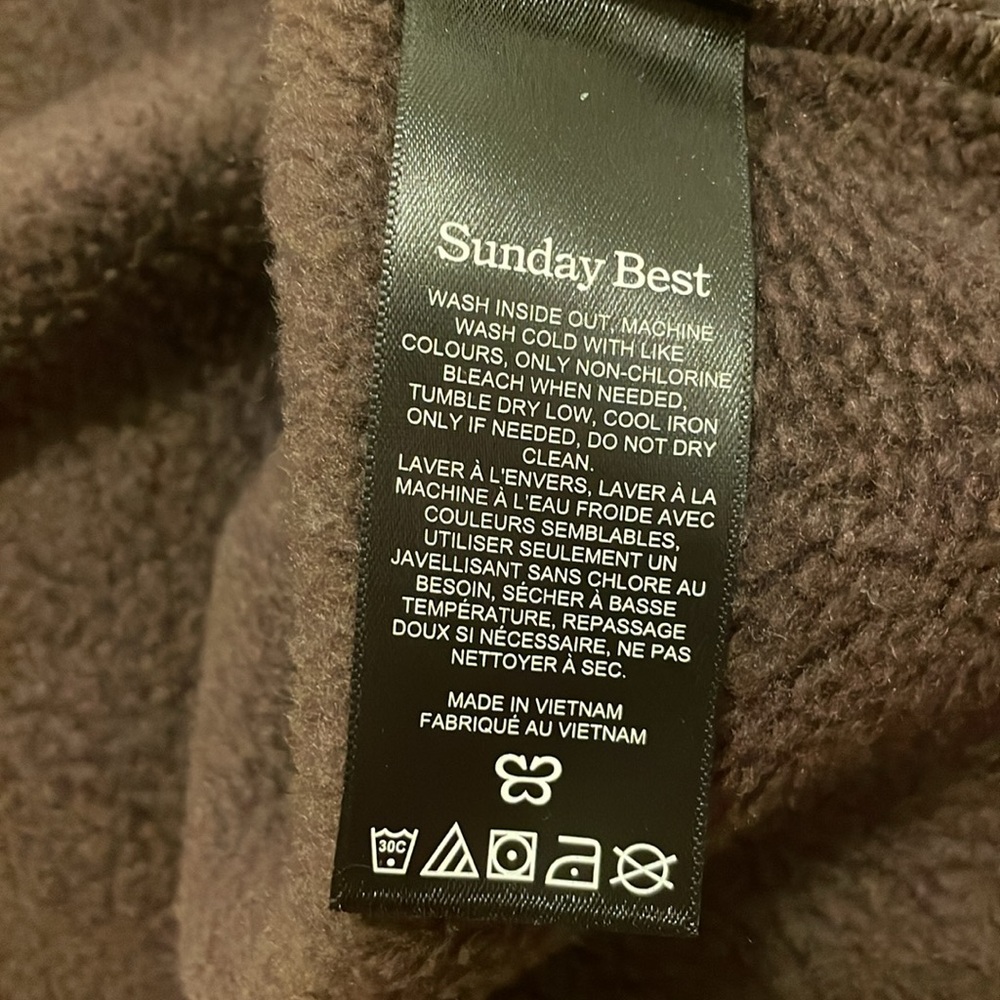 Aritzia brown fleece size M - Picture 4 of 4